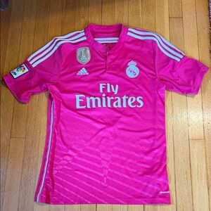 Adidas Real Madrid CF Cristiano Ronaldo Pink Jersey size mens medium